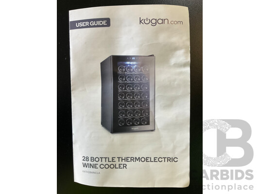 kogan 28 bottle thermoelectric wine cooler