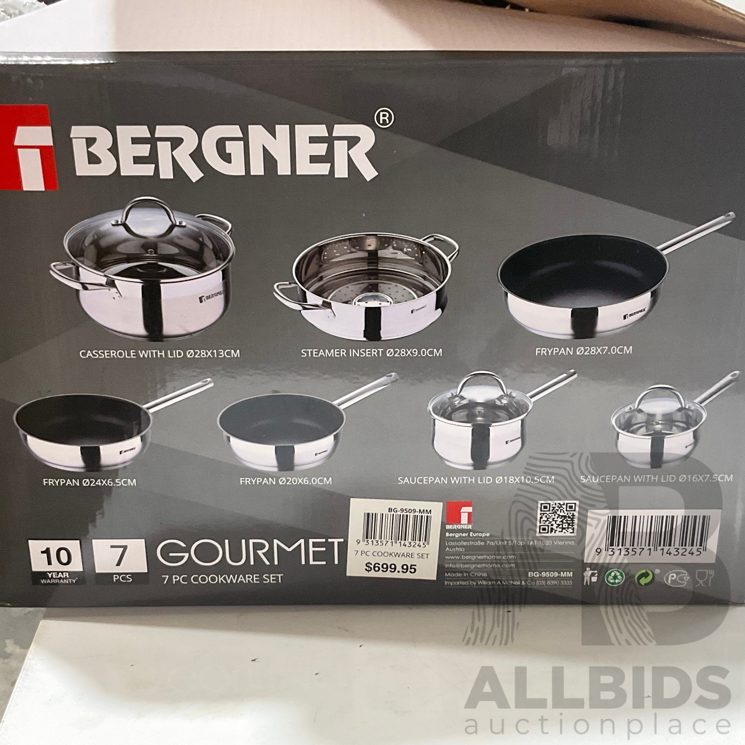 Bergner Europe  7PC COOKWARE SET