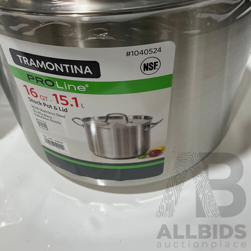 Tramontina ProLine Covered Stock Pot 15.1L