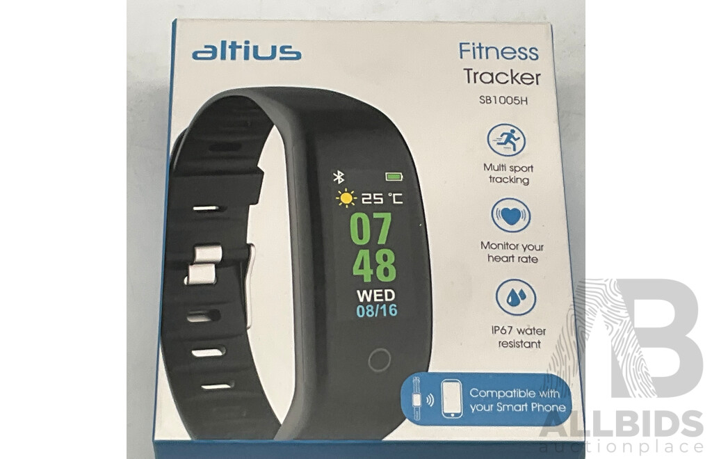 ALTIUS (SB1005HBLK) Fitness Tracker - Lot 1428947 | ALLBIDS