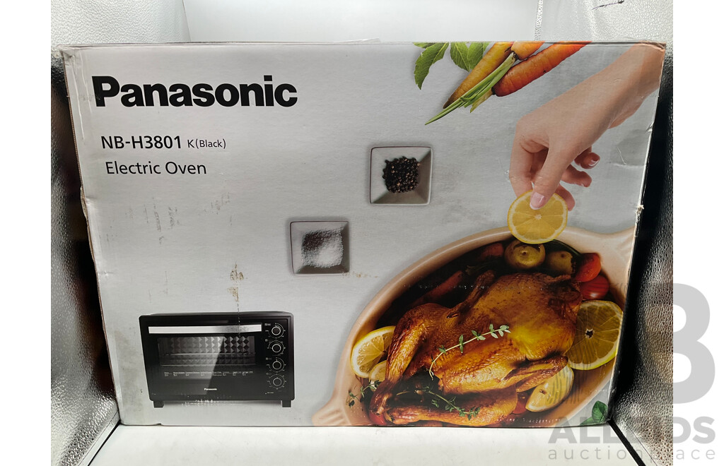 panasonic 38l electric benchtop oven with rotisserie