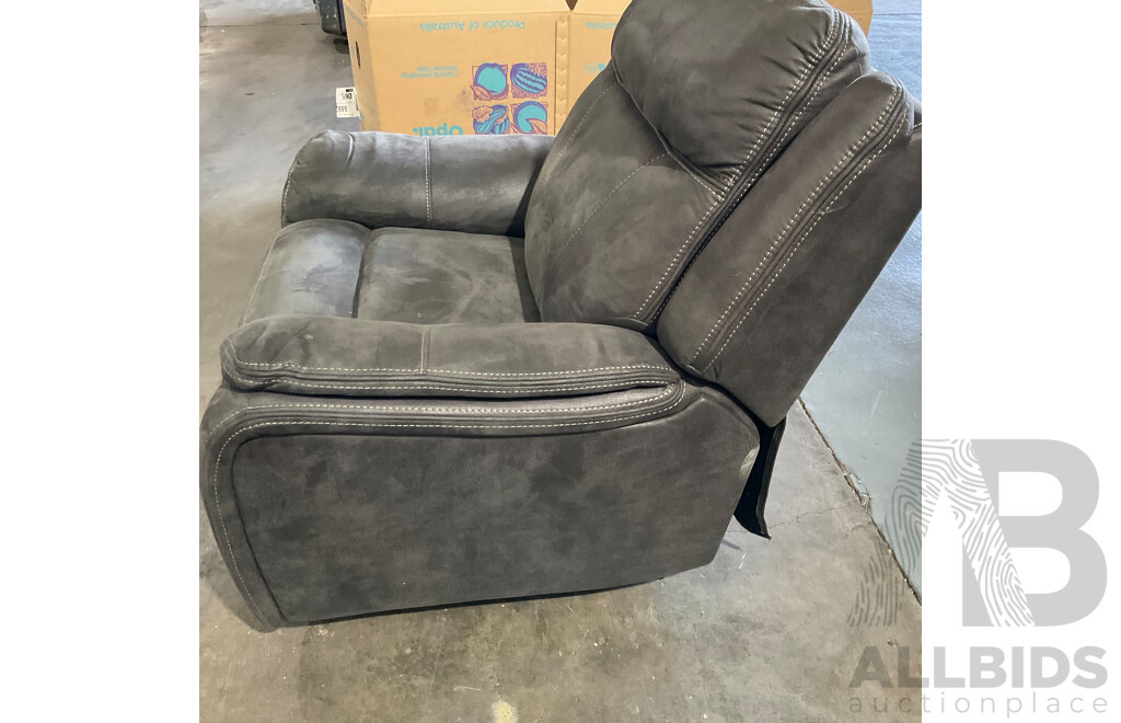 Barcalounger fabric power online rocker recliner