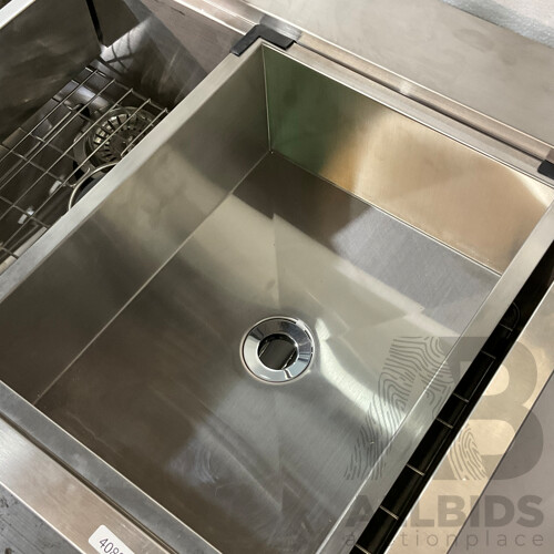 Presenza 33'' L Single Bowl Stainless Steel Kitchen Sink