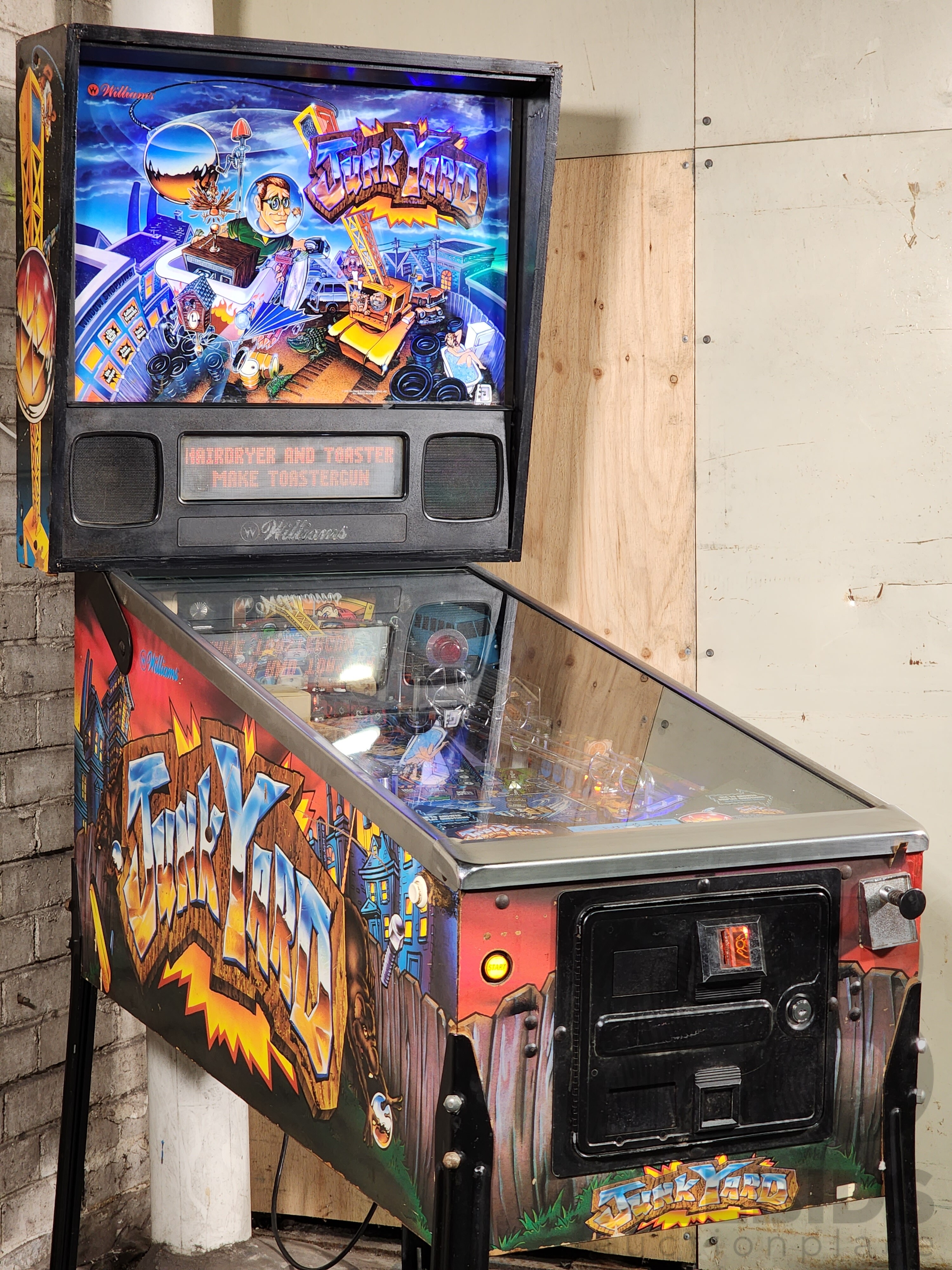 junkyard pinball machine for sale