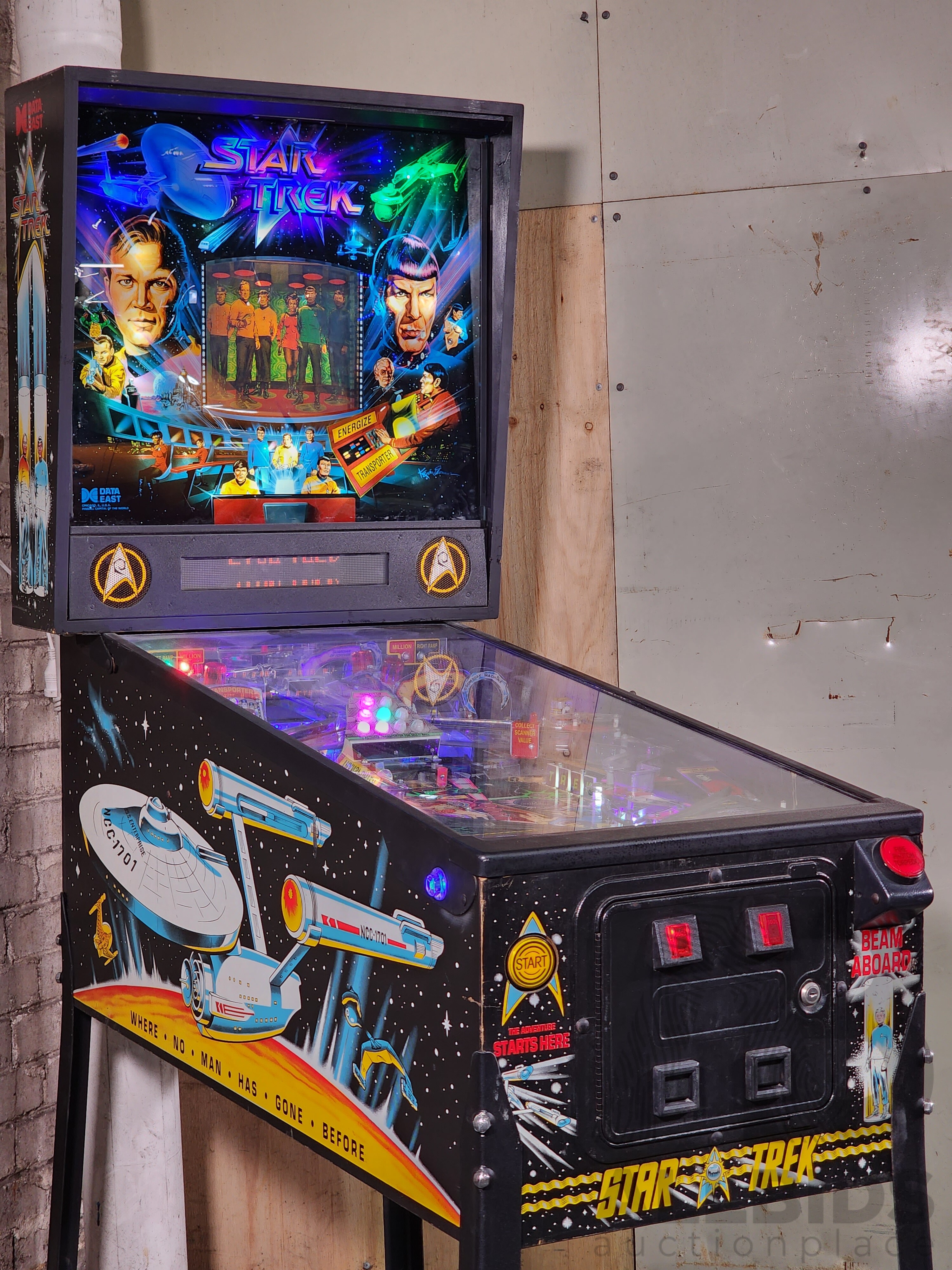 data east star trek pinball for sale