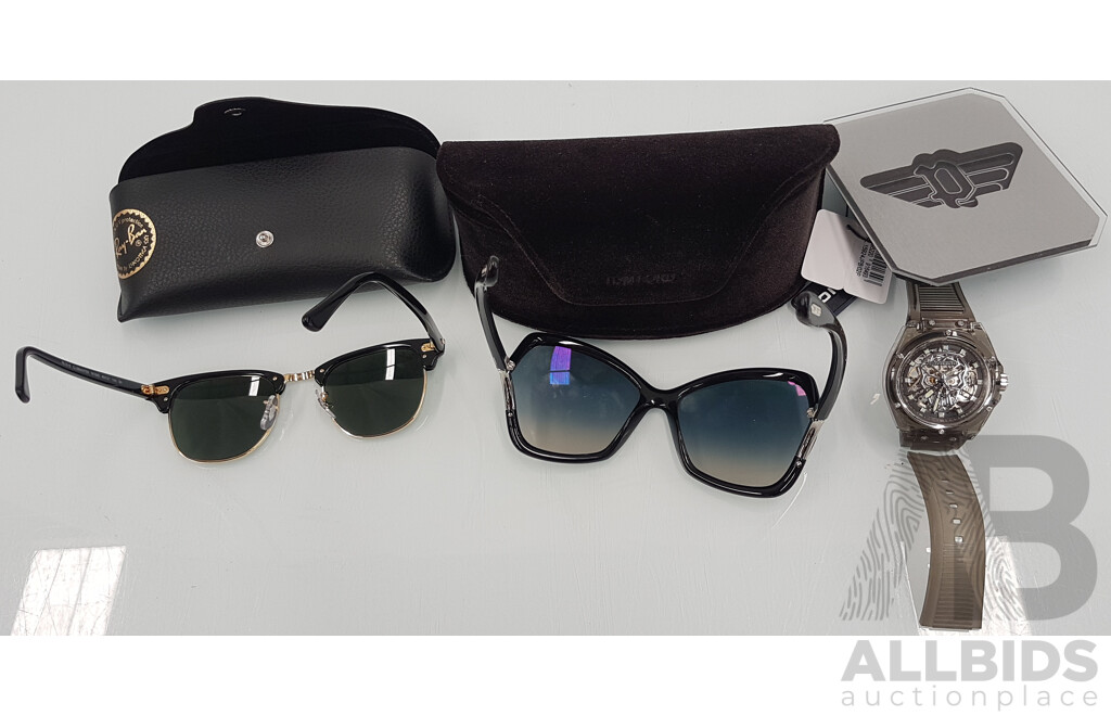 Ray Ban and Tom Ford Sunglasses - Lot 1434345 | ALLBIDS