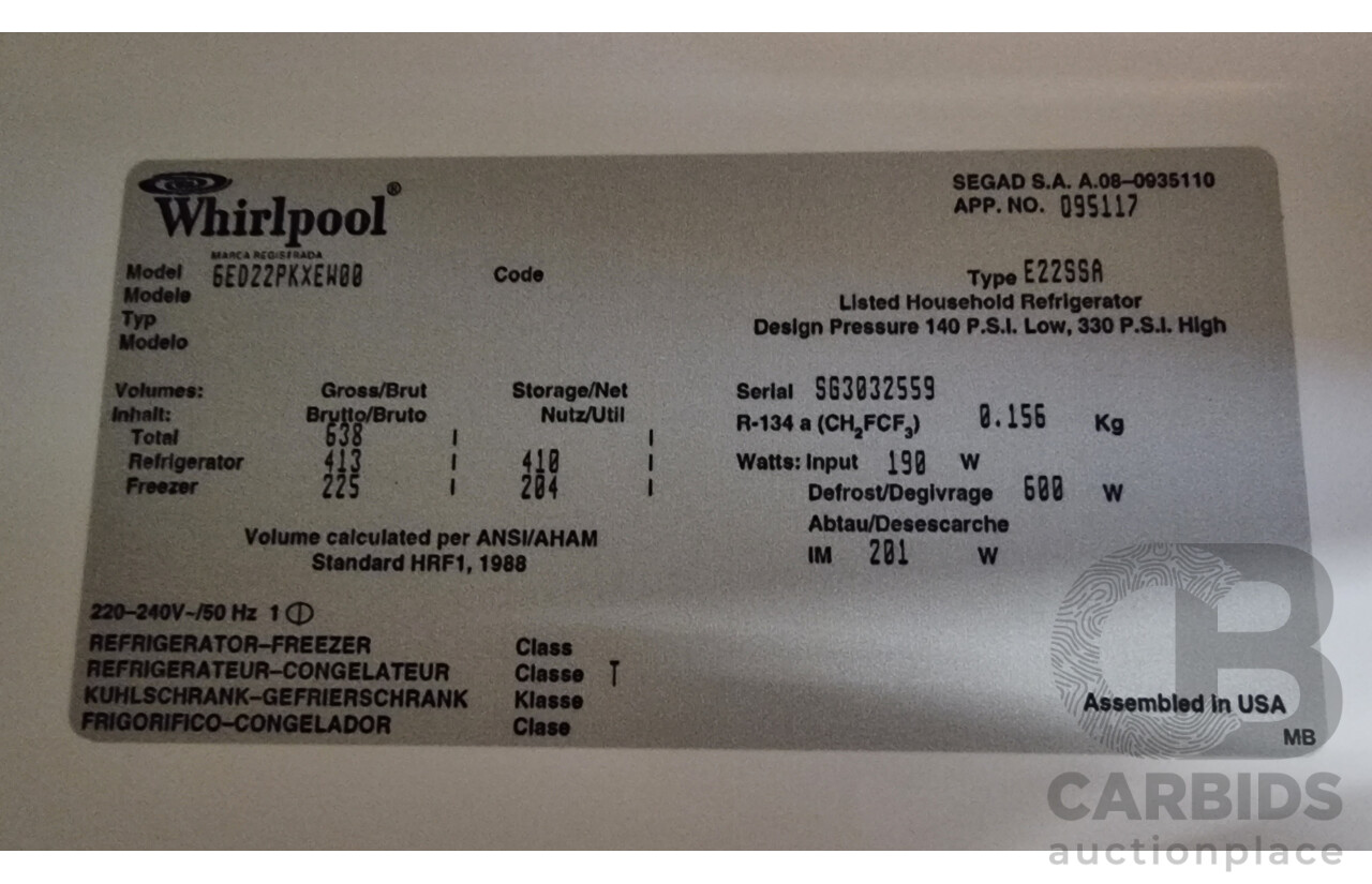 whirlpool 225 litre fridge