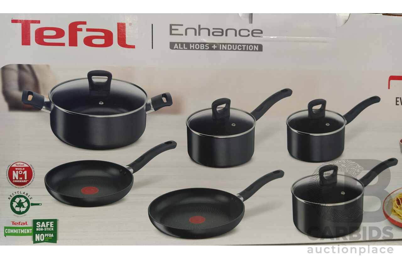 Tefal Enhance 6-Piece Induction Non-Stick Cook Set