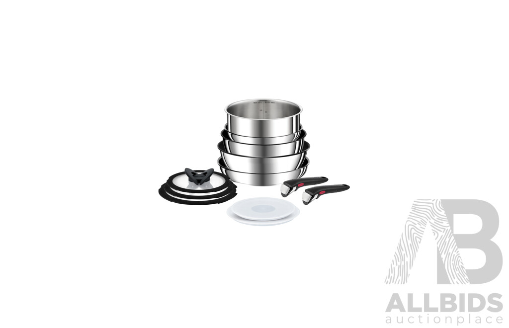 TEFAL Ingenio Preference Induction Stainless Steel 12-piece Set L9739053