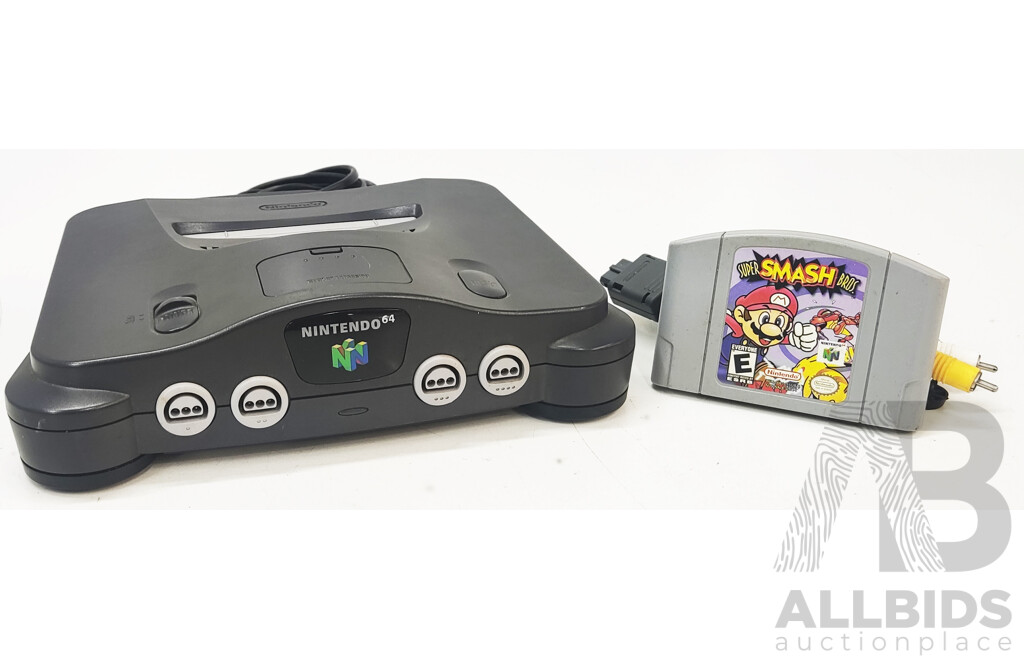 Nintendo 64 (EUR) W/ Super Smash - Lot 1476559 | ALLBIDS