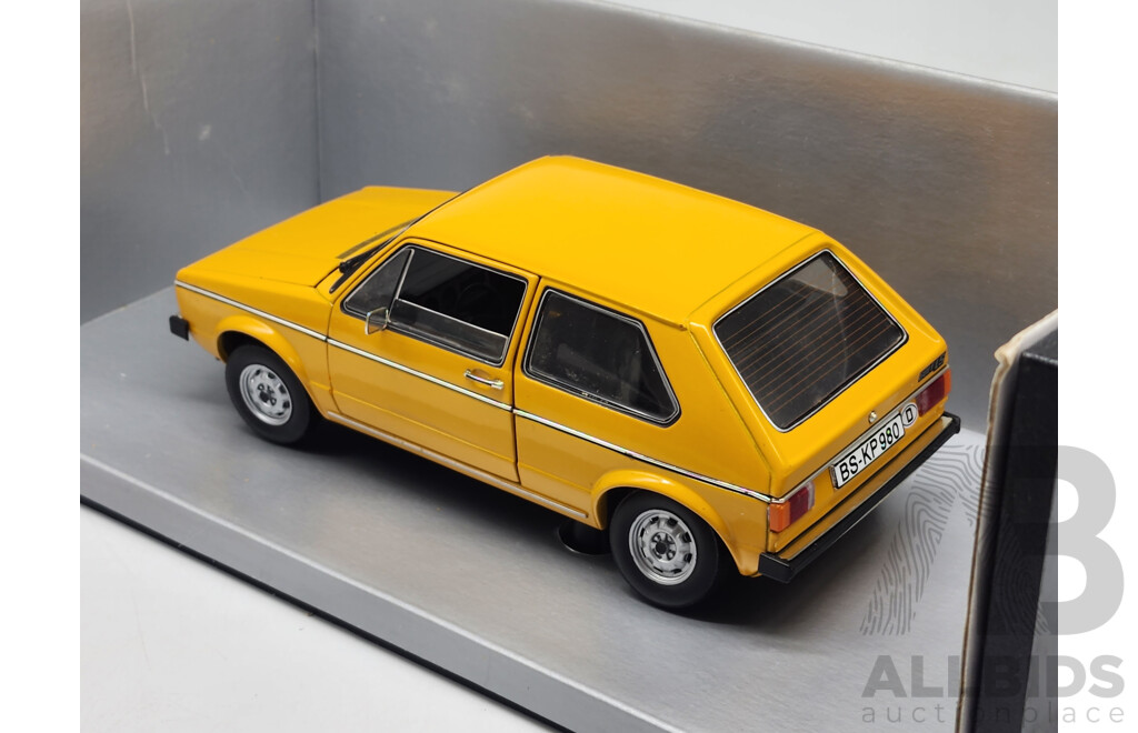 Vitesse Volkswagen Golf LS MK1 Yellow 1:18 Scale Model Car