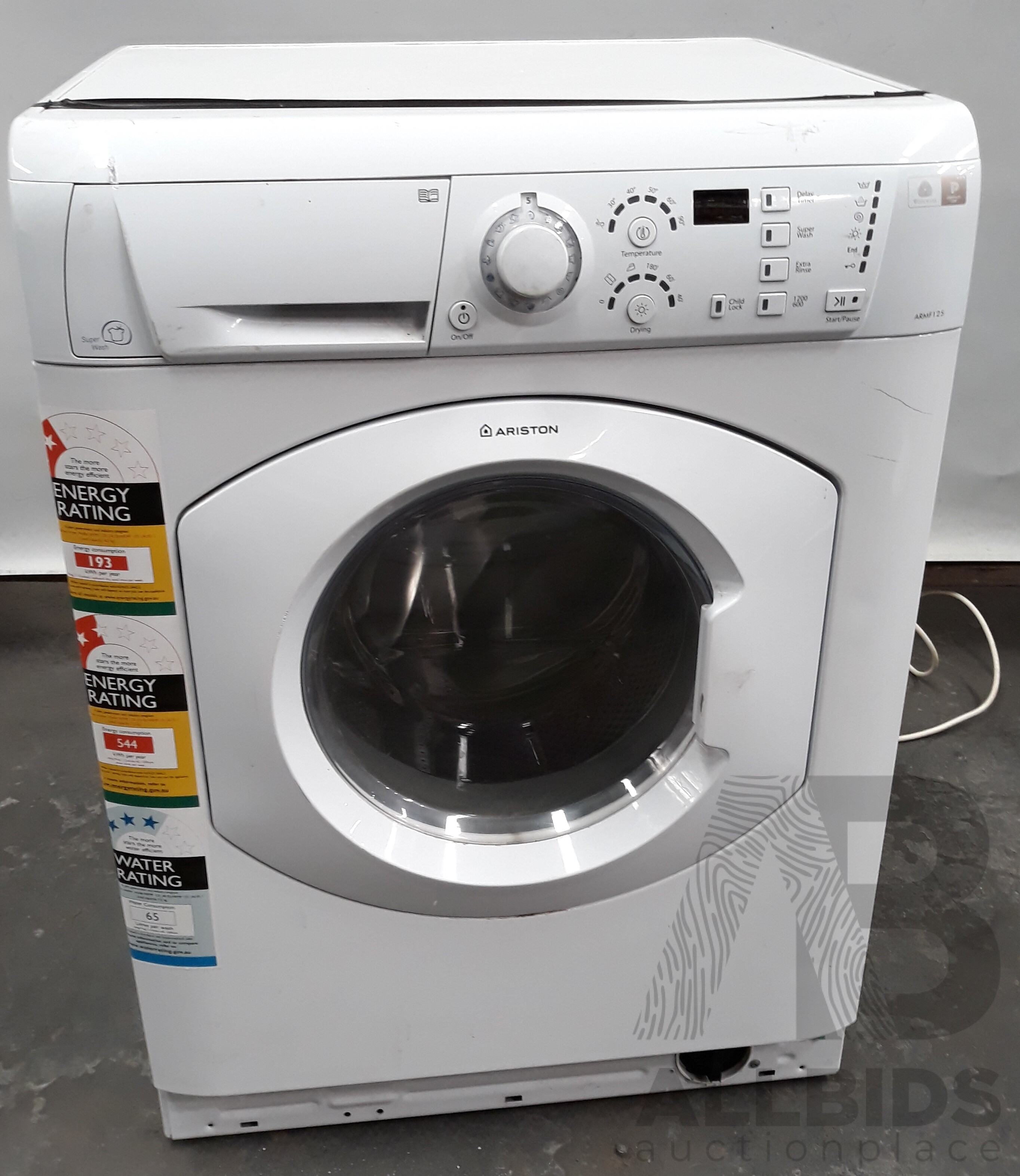 ariston washing machine armf125