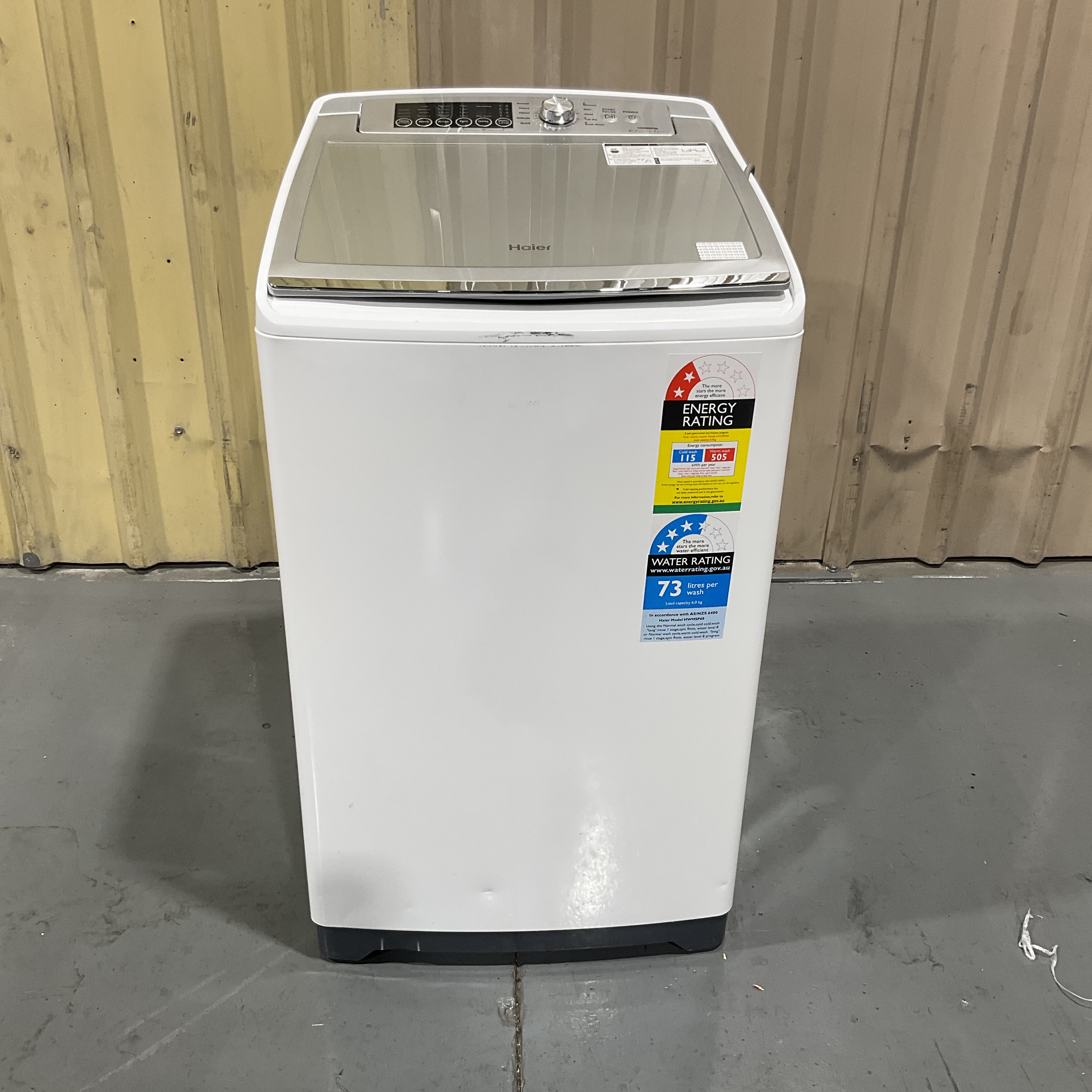 haier washing machine hwmsp60