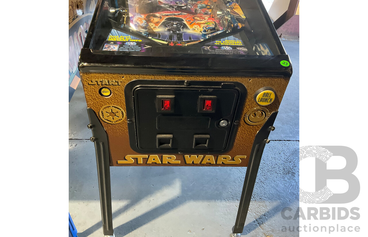 star wars trilogy pinball machine for sale