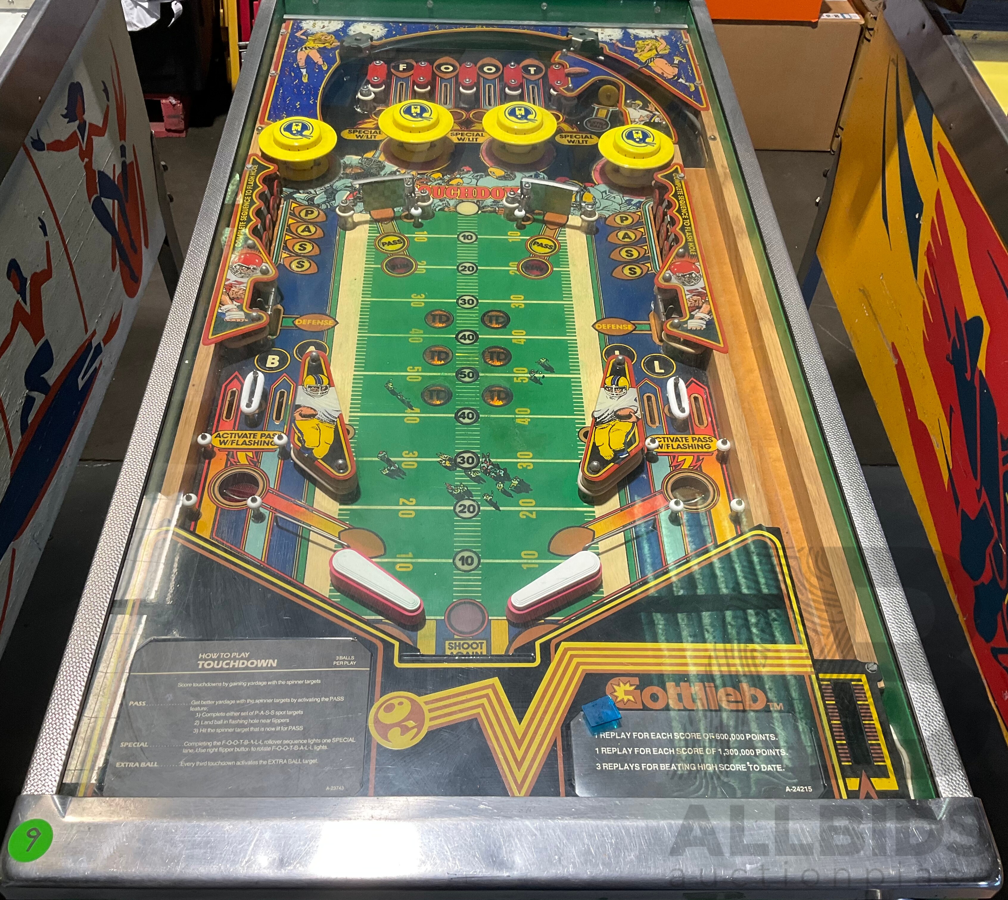 gottlieb touchdown pinball