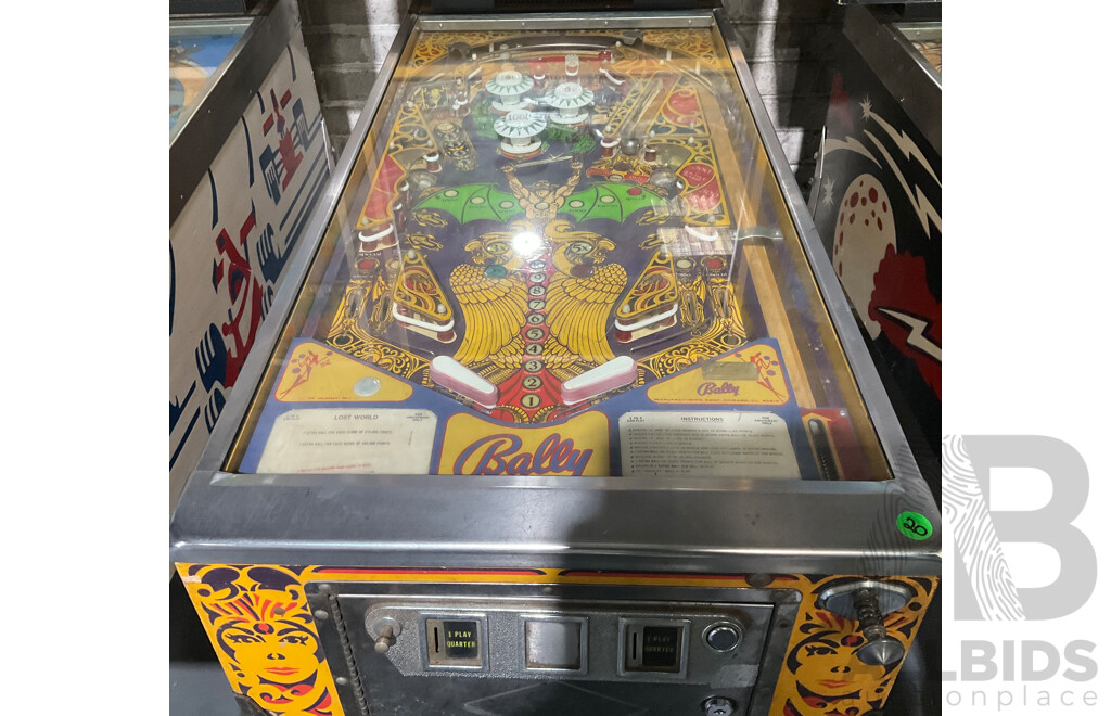 bally lost world pinball machine for sale