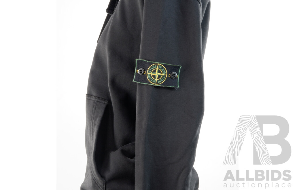 Stone Island Men's Black Hoodie, - Lot 1484157 | ALLBIDS