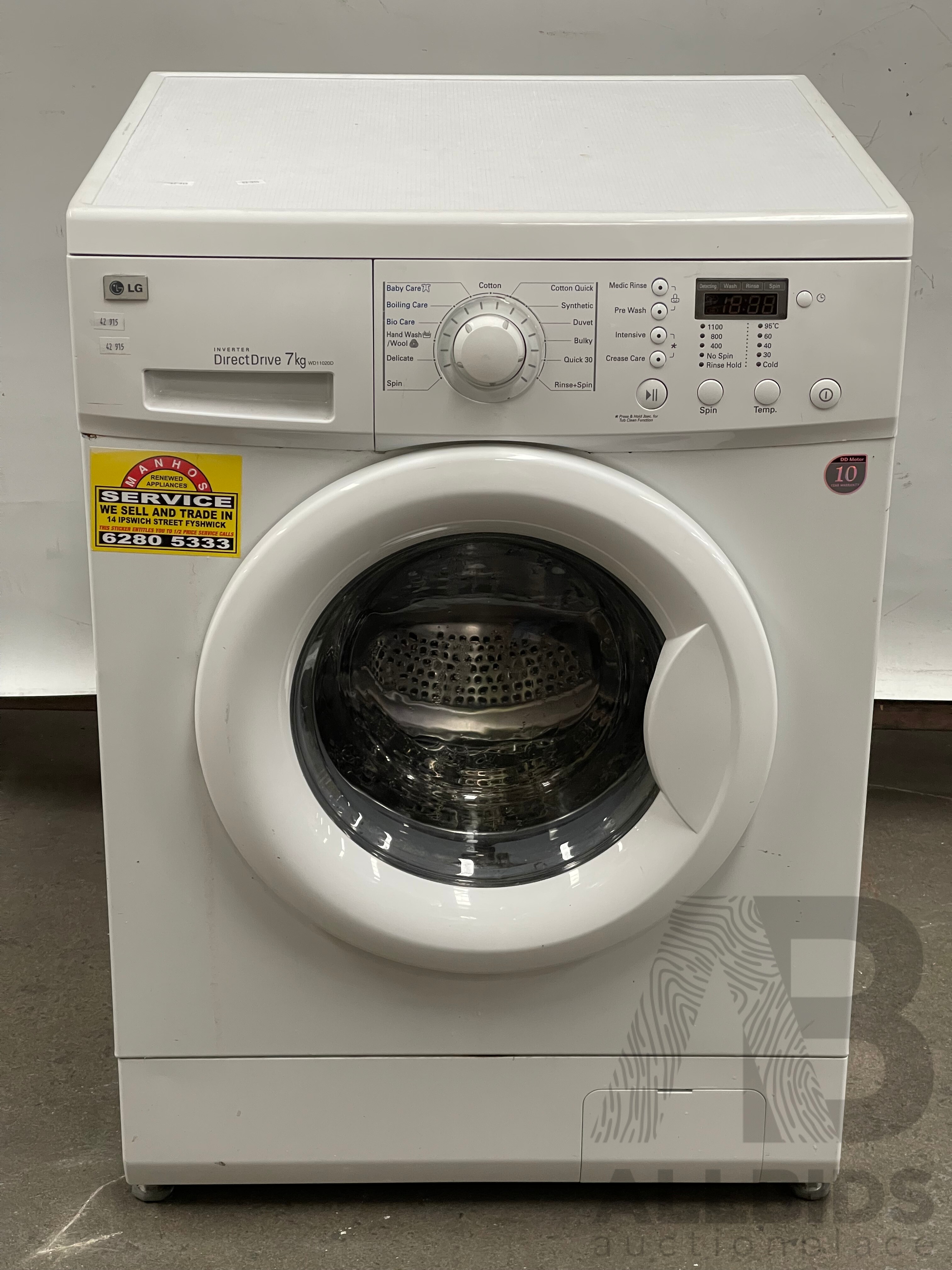 lg direct drive 7kg wd11020d