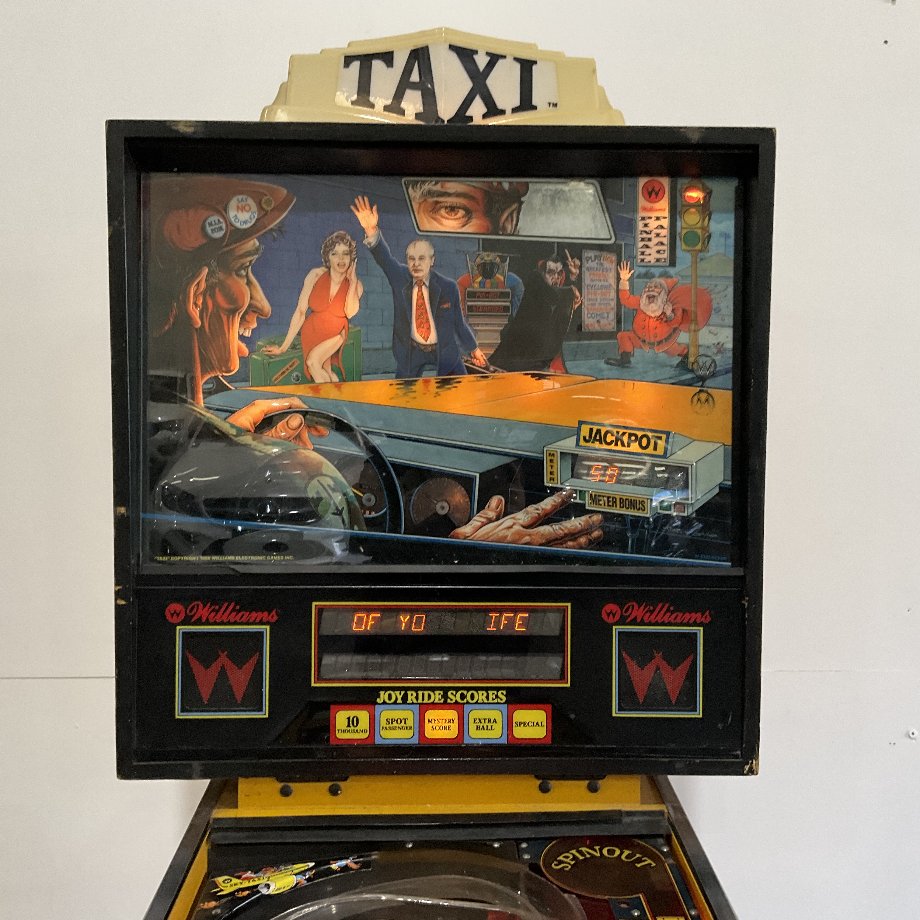 williams taxi pinball machine for sale