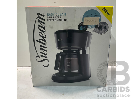 sunbeam easy clean drip filter coffee machine