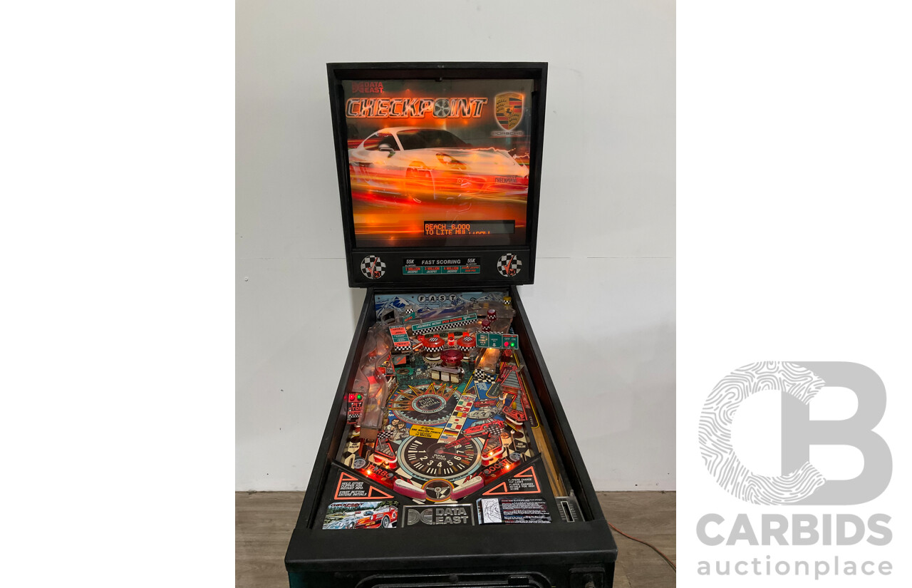 No Reserve: 1991 Data East Checkpoint Pinball Machine for sale on BaT  Auctions - sold for $7,700 on December 14, 2023 (Lot #130,707)